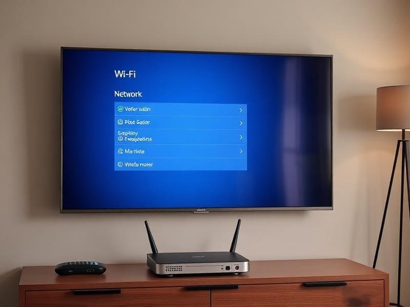 Wi-Fi / Network Problems — television being checked by a repair technician